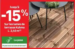 Leroy Merlin Kuhmo lames de terrasse offre