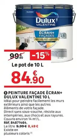 Leroy Merlin Dulux Valentine Peinture Façade Écran+ offre