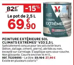 Leroy Merlin V33 PEINTURE EXTÉRIEURE SOL offre