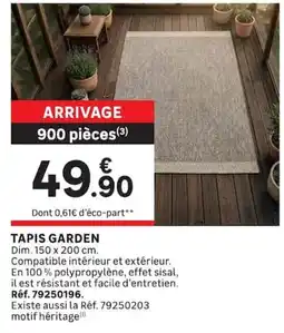 Leroy Merlin TAPIS GARDEN offre