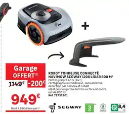 Leroy Merlin Segway Robot tondeuse connecté navimow 1208 lidar 800 m offre