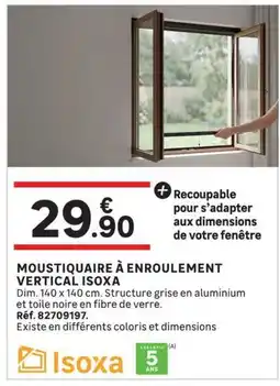 Leroy Merlin MOUSTIQUAIRE À ENROULEMENT VERTICAL ISOXA offre