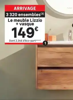 Leroy Merlin Lizzio meuble + vasque offre