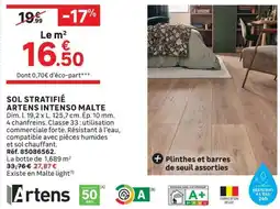 Leroy Merlin Artens Sol stratifié Artens Intenso Malte offre