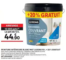 Leroy Merlin LUXENS PEINTURE INTÉRIEURE BLANC MAT offre