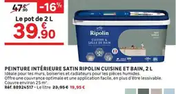 Leroy Merlin Ripolin Peinture intérieure satin cuisine et bain offre