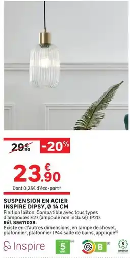 Leroy Merlin Inspire Suspension en acier offre