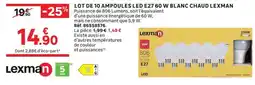 Leroy Merlin Lexman Ampoules LED offre