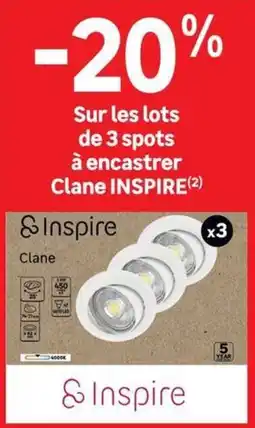 Leroy Merlin Clane Inspire spots à encastrer offre