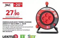 Leroy Merlin Lexman Enrouleur avec terre offre