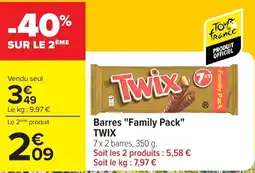 Carrefour Market Twix barres family pack offre