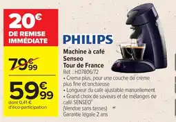 Carrefour Market PHILIPS Machine à café Senseo offre