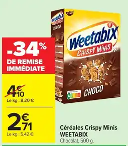 Carrefour Market WEETABIX Céréales Crispy Minis offre