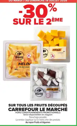 Carrefour Market le Marché Melon en morceaux offre
