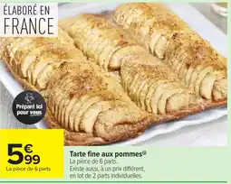 Carrefour Market Tarte fine aux pommes offre