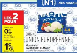 Carrefour Market Carrefour Classic Mozzarella offre