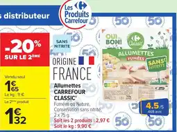 Carrefour Market Allumettes Carrefour Classic' offre