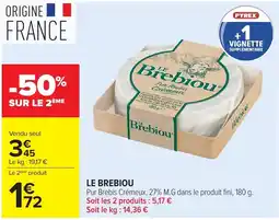 Carrefour Market LE BREBIOU Pur Brebis Crémeux offre