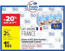 Carrefour Market Carrefour Classic Lait offre