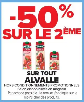 Carrefour Market Alvalle Gazpacho offre