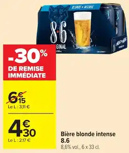Carrefour Market 8.6 Bière blonde intense offre