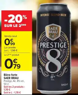 Carrefour Market SAER BRAU Prestige offre