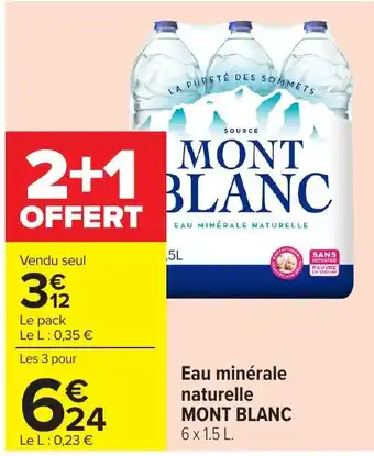 MONT BLANC Eau minérale naturelle