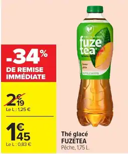 Carrefour Market FUZETEA Thé glacé offre