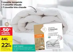 Carrefour Market TEX HOME Couette 4 saisons offre