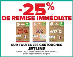 Carrefour Market JETLINE Cartouches offre