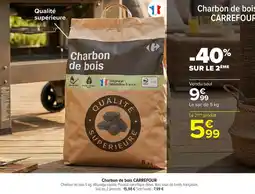Carrefour Market Charbon de bois CARREFOUR offre