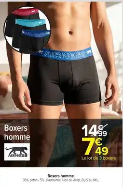 Carrefour Market AIRNESS Boxers homme offre