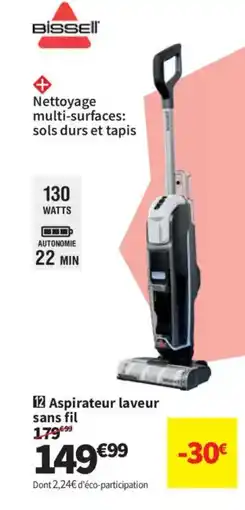 Conforama BISSELL Aspirateur laveur sans fil offre