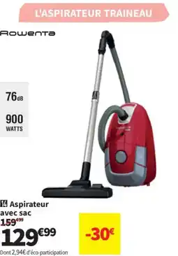 Conforama ROWENTA Aspirateur avec sac offre
