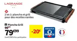 Conforama LAGRANGE Plancha Grill offre