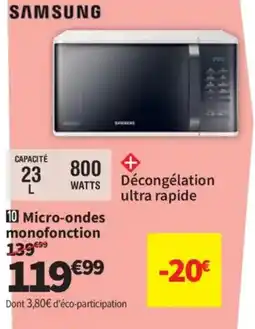 Conforama SAMSUNG Micro-ondes monofonction offre