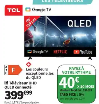 TCL Téléviseur UHD QLED connecté
