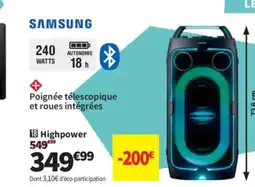 Conforama SAMSUNG Highpower offre