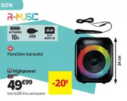 Conforama R-MUSIC Highpower offre
