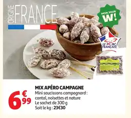 Auchan Supermarché Mix apéro campagne offre