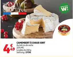 Auchan Supermarché Camembert à chaud jort offre