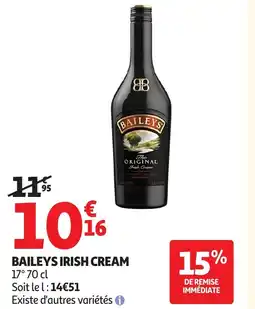 Auchan Supermarché BAILEYS Irish cream offre