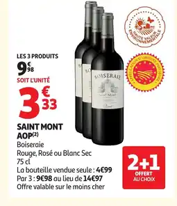 Auchan Supermarché BOISERAIE Saint mont aop offre