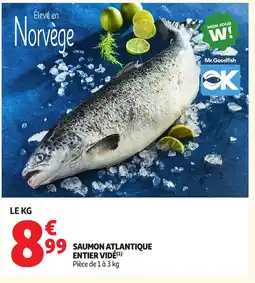 Auchan Supermarché Saumon entier vidé offre