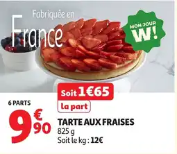 Auchan Supermarché Tarte aux fraises offre