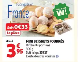 Auchan Supermarché Mini beignets fourrés offre