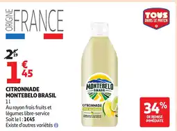 Auchan Supermarché MONTEBELO BRASIL Citronnade offre