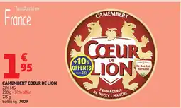 Auchan Supermarché COEUR DE LION Camembert offre