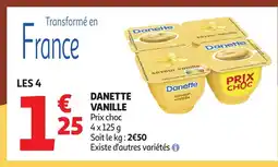 Auchan Supermarché DANETTE Vanille offre
