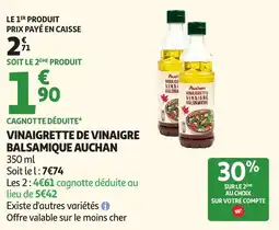 Auchan Supermarché AUCHAN Vinaigrette de vinaigre balsamique offre